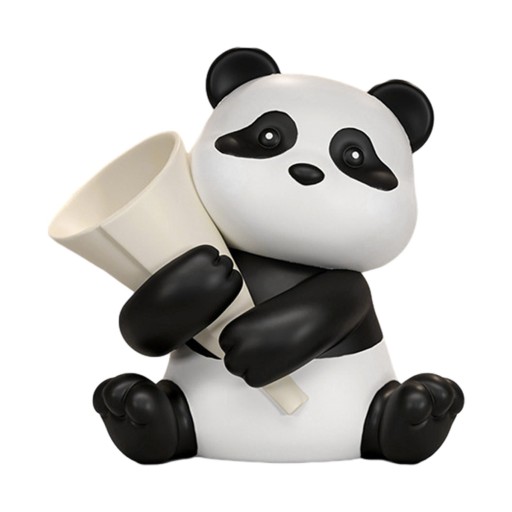 Figurka Panda Kolekcjonerska dekoracyjna doniczka Kompozycja kwiatowa Kwiat
