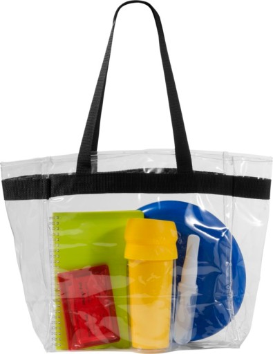 TORBA PLAŻOWA / TORBA NA ZAKUPY PRZEŹROCZYSTA PVC