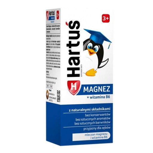 Hartuś magnez+witamina B6 syrop dla dzieci 120ml
