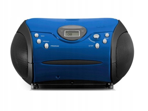 Boombox CD Radio FM Lenco SCD-24 niebieskie