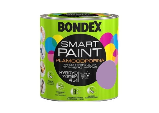 FARBA BONDEX SMART PAINT 2,5L LUBIĘ FIOŁKI