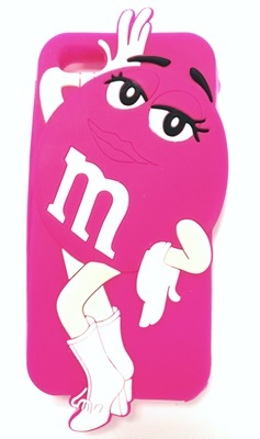 ETUI GUMOWE 3D M&M'S IPHONE 5 5S SE + SZKŁO