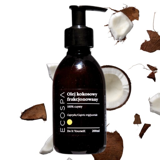 OLEJ KOKOSOWY FRAKCJONOWANY DO MASAŻU CIAŁA SKÓRA SUCHA 200 ML ECOSPA