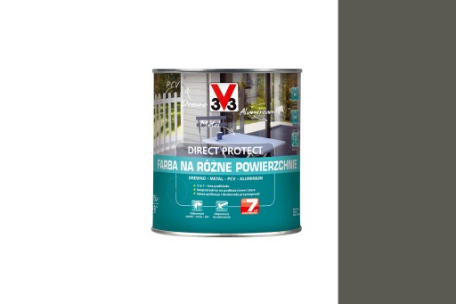 FARBA WIELOPOWIERZCHNIOWA V33 DIRECT PROTECT PIASKOWY ANTRACYT 0,75L