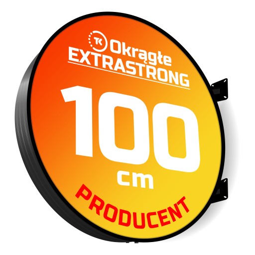 Kaseton Okrągły LED EXTRA STRONG 2-str 100cm
