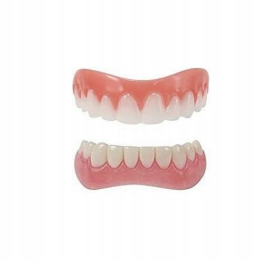 Three sets of silicone false teeth
