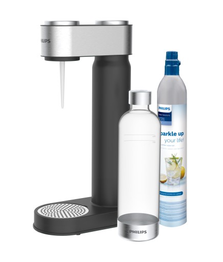 Saturator do wody gazowanej PHILIPS GoZero + butelka + nabój CO2