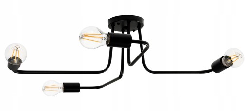 LAMPA SUFITOWA ŻYRANDOL PLAFON PAJĄK 4 RAMION LOFT
