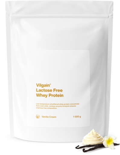 Vilgain ODŻYWKA BIAŁKOWA BEZ LAKTOZY, WANILIA, BEZ CUKRU, 1 kg