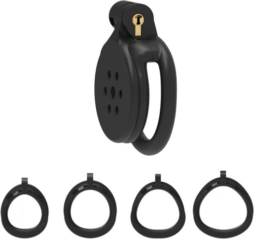 PAS CNOTY KLATKA NA PENISA CHASTITY FLAT CAGE