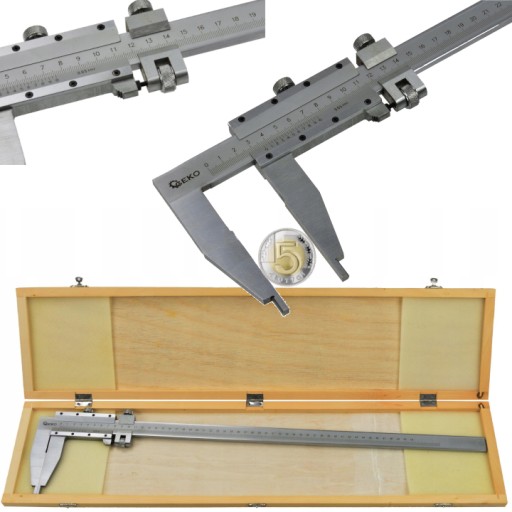 Suwmiarka 0-500mmx0,05 jednoszczękowa METALOWA W ETUI