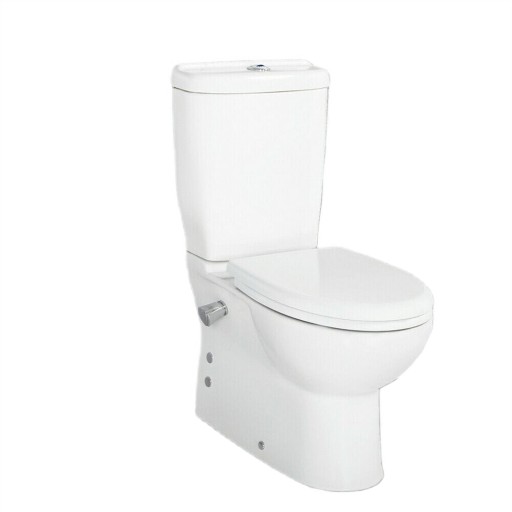 Kompakt WC 60,2x35x39cm bidetem i baterią chrom+ deska, Creavit