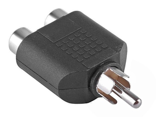 Rozgałęziacz RCA/CINCH wtyk-2xgniazdo