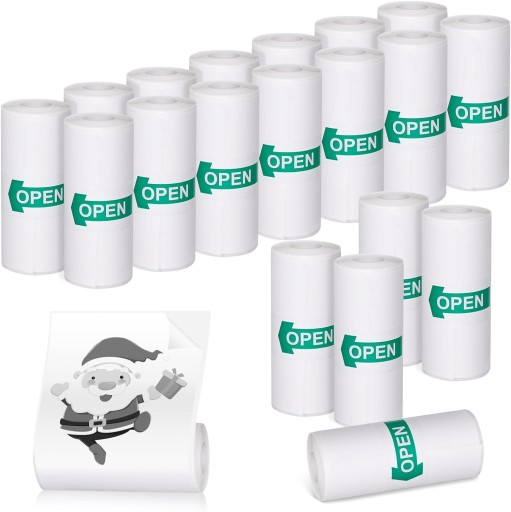 20X ROLEK PAPIER KASOWY DO DRUKARKI TERMICZNEJ KASY FISKALNEJ 57 x 25 mm