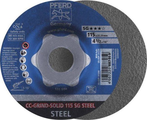 PFERD CC-GRIND-SOLID 115 SG STEEL
