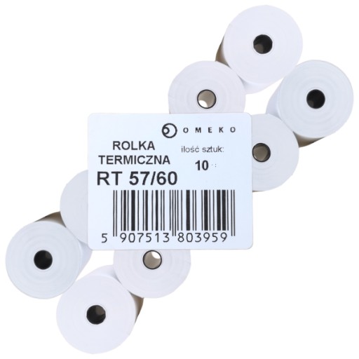 ROLKA TERMICZNA 57x60 DO KASY FISKALNEJ ROLKI 10sz