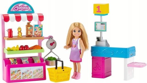 BARBIE ZESTAW BARBIE CHELSEA SUPERMARKET GTN67