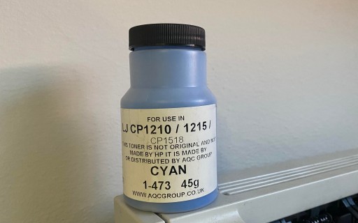 Toner zasypka do regeneracji HP CYAN niebieski