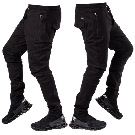 R.S Pas 80-84cm spodnie męskie JOGGERY czarne Yao