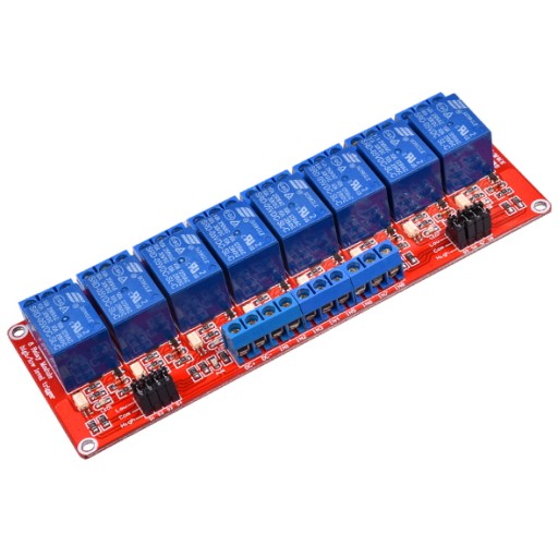 Przekaźnik High Low Trigger 8-kanałów 5V Arduino