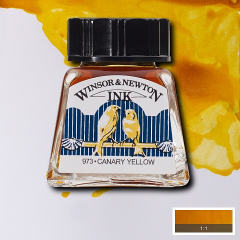 TUSZ RYSUNKOWY 14ML CANARY YELLOW W&N