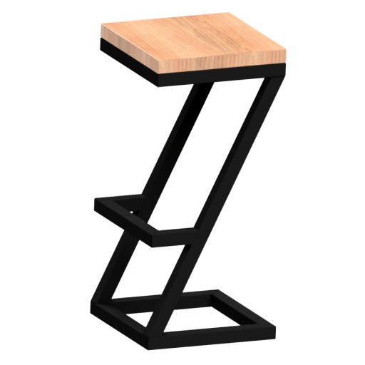 Stelaż, hoker, taboret, krzesło do jadalni loft 35x35x71cm