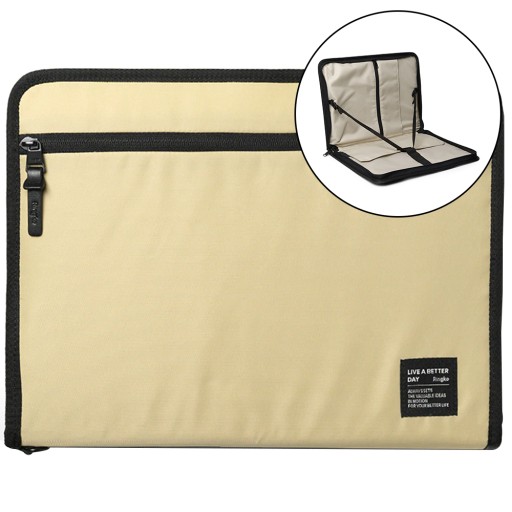 Etui torba organizer na laptopa tablet do 13'' Smart Zip Pouch beżowy