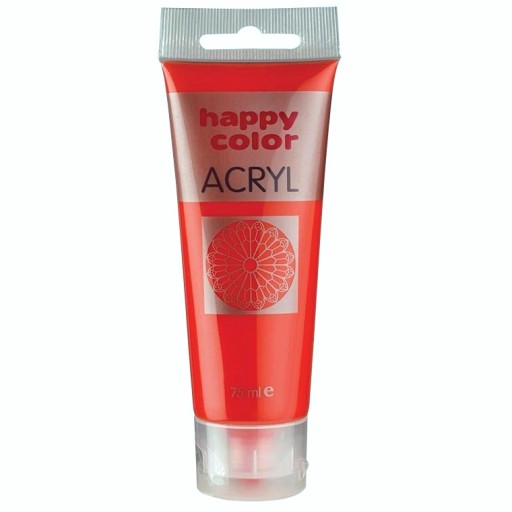 HAPPY COLOR FARBA AKRYLOWA 75ML J.CZERWONY