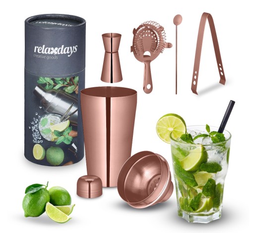 Zestaw shakerów do koktajli drinków do przyrządzania barmański