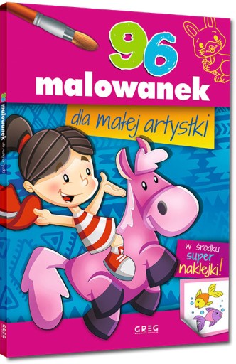 96 MALOWANEK DLA MALEJ ARTYSTKI kolorowanki wzorem