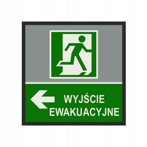 Wycieraczka informacyjna WYJŚCIE EWAKUACYJNE 85x85