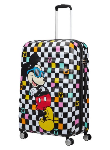 Walizka duża twarda American Tourister Wavebreaker Disney - Mickey check