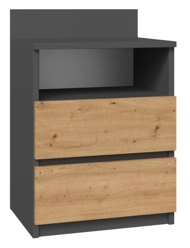 SZAFKA NOCNA STOLIK SYPIALNIA M1 ANTRACYT ARTISAN