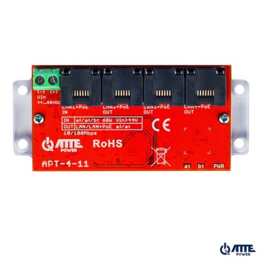 ATTE Power APT-4-11 Switch PoE 4 portowy