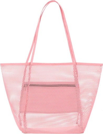 TORBA TOREBKA PLAŻOWA RÓŻOWA DAMSKA SHOPPER