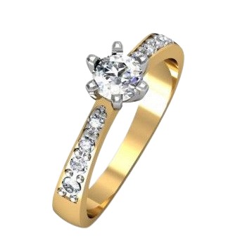 WSPANIAŁY Pierścionek z BRYLANTAMI 0,40 ct