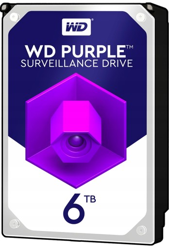Dysk TWARDY WD Purple 3,5 6TB sATA III 128MB CCTV MONITORING MONITOROWANIE