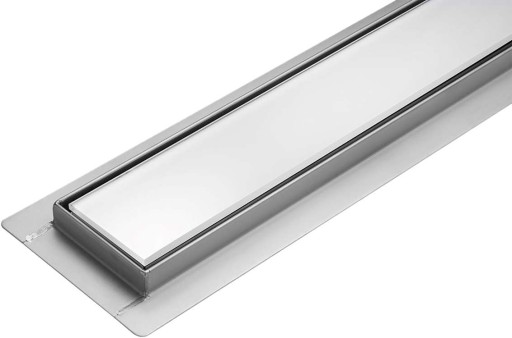ODPŁYW LINIOWY SLIM 70 CM BIAŁE SZKŁO HARTOWANY