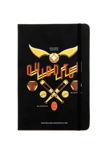 Notes A5 Harry Potter Quidditch gumka 96k w kratkę