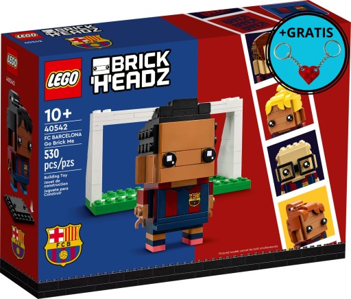 LEGO BrickHeadz 40542 Portret z klocków Barcelona + 2 x brelok LEGO -GRATIS