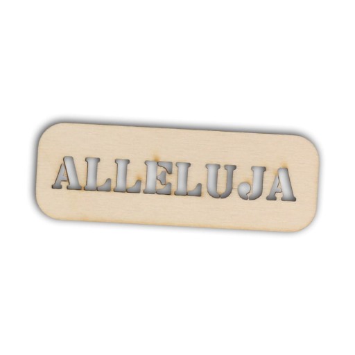 TD075 Tabliczka z napisem Alleluja