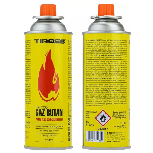 KARTUSZ GAZOWY x2 GAZ KUCHENKA PALNIK NABÓJ 400ML