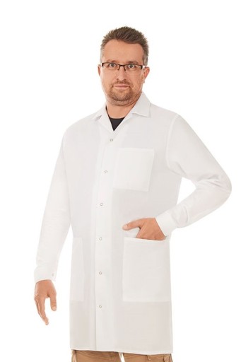 FARTUCH MĘSKI LABORATORYJNY 100 % BAWEŁNA M