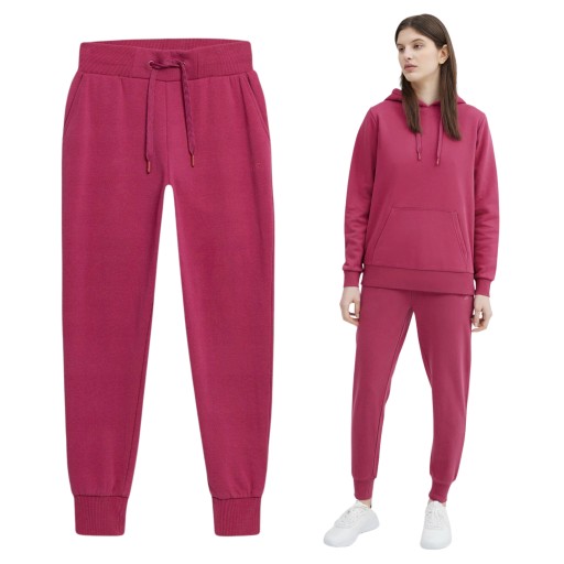 DAMSKIE SPODNIE DRESOWE TRENINGOWE BASIC 4F DRESY SPORTOWE JOGGERY
