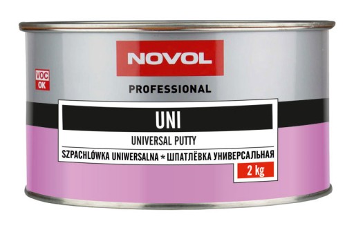 Szpachlówka uniwersalna UNI NOVOL PROFESSIONAL 2KG + utwardzacz