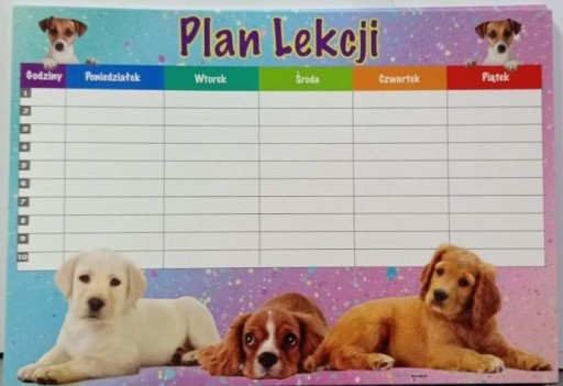 Plan lekcji i tabliczka mnożenia