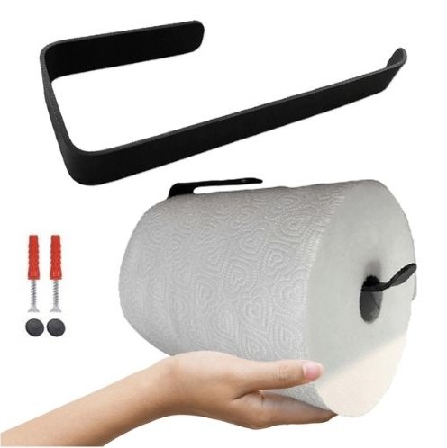 UCHWYT wieszak na RĘCZNIK PAPIEROWY Loft CZARNY