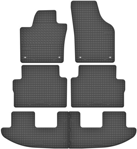 VW Sharan II 7os 2010- Dywaniki gumowe
