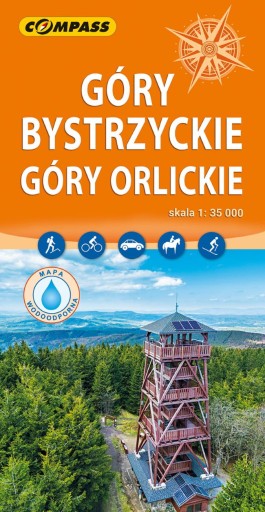 GÓRY BYSTRZYCKIE ORLICKIE mapa lamin. COMPASS 2023