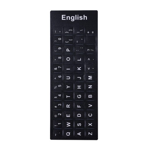 English Russian Luminous Computer Keyboard Stickers Letter Alphabet